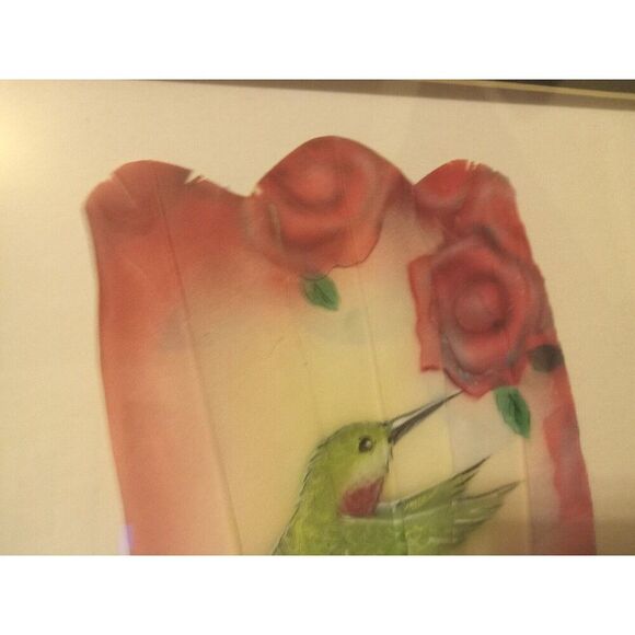 4) Moonlit Hummingbird Collection - Russ Abbott - Original Hand Painted Feathers - Picture 11 of 15